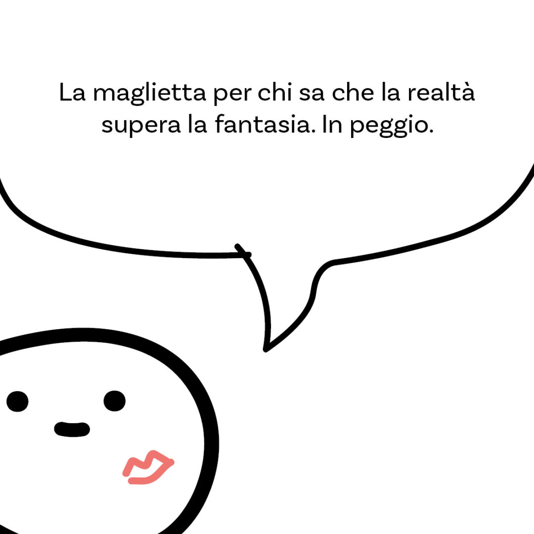 'Non è come pensi' della linea #SposarsiStanca. La maglietta di Magliediniente per chi sa che la realtà supera la fantasia. In peggio.