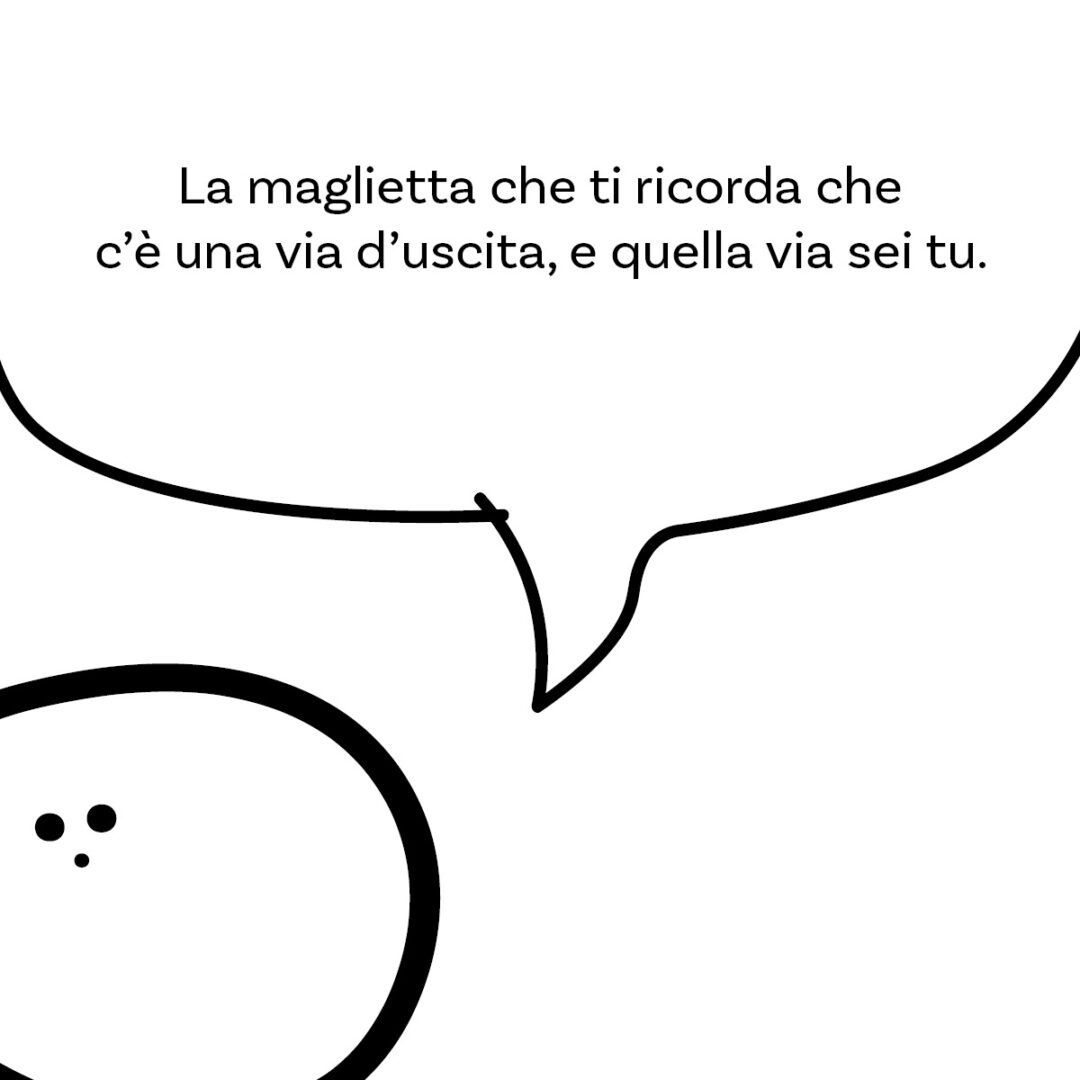 'Come è entrato deve anche uscire' della linea #FigliareStanca. La maglietta di Magliediniente per tutte le donne in dolce attesa… di liberarsi, consapevoli che c'è una via d'uscita e quella via è dentro di loro.