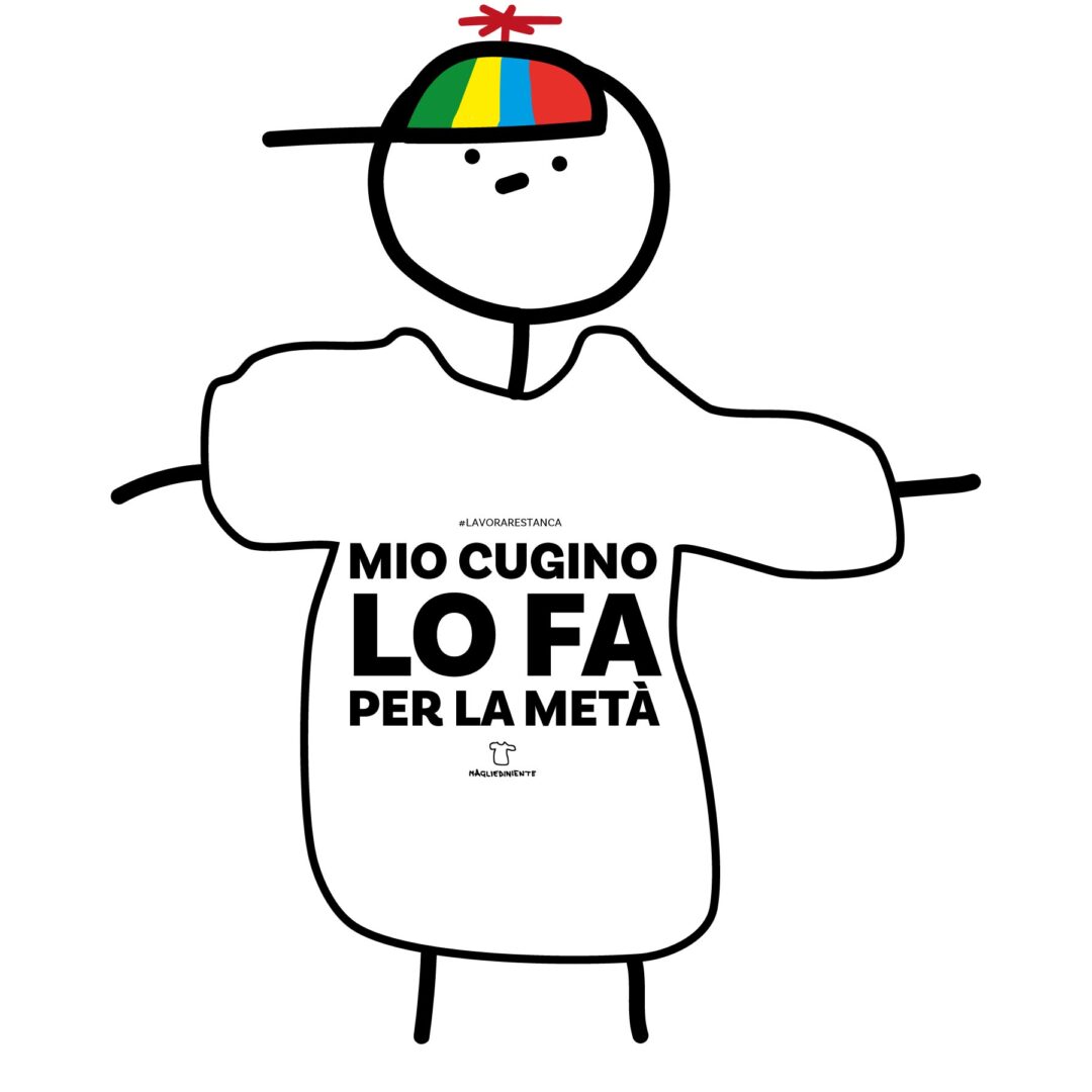 Mio cugino lo fa per la metà